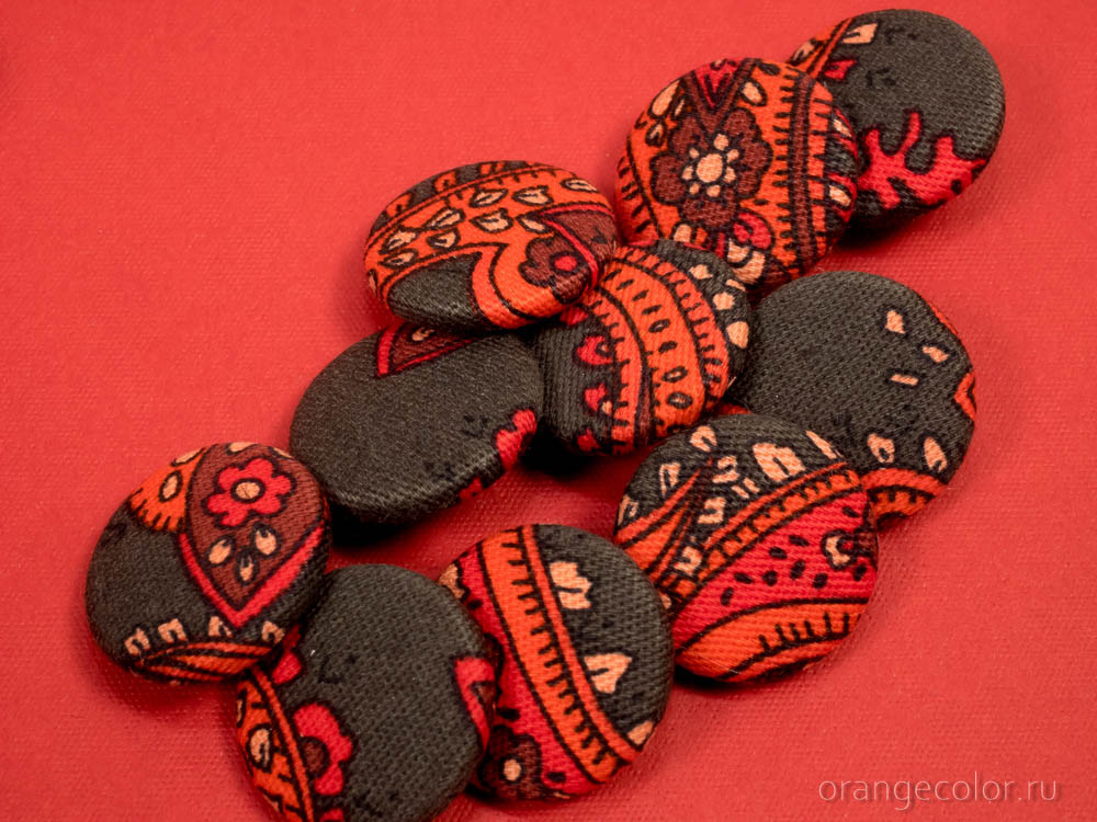 Кликните для увеличения изображения Текстильная пуговица ПУ1687-01-23