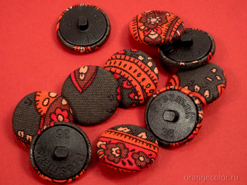 Кликните для увеличения изображения Текстильная пуговица ПУ1687-01-23