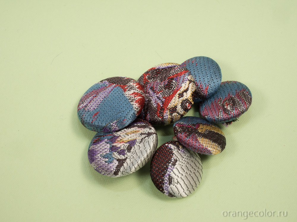 Кликните для увеличения изображения Жаккардовая пуговица ПУ1689-01-00