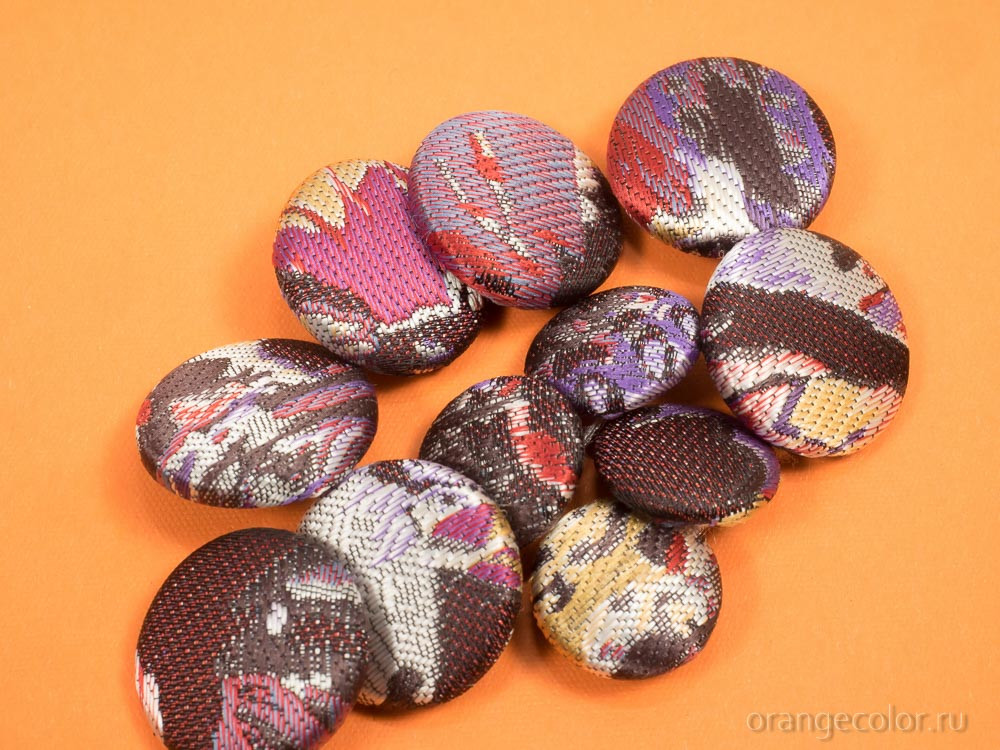 Кликните для увеличения изображения Жаккардовая пуговица ПУ1689-02-00