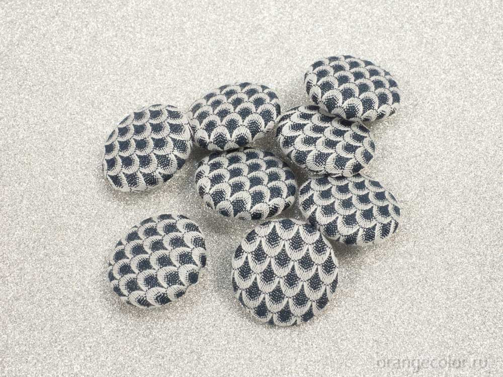 Кликните для увеличения изображения Жаккардовая пуговица ПУ1691-01-23