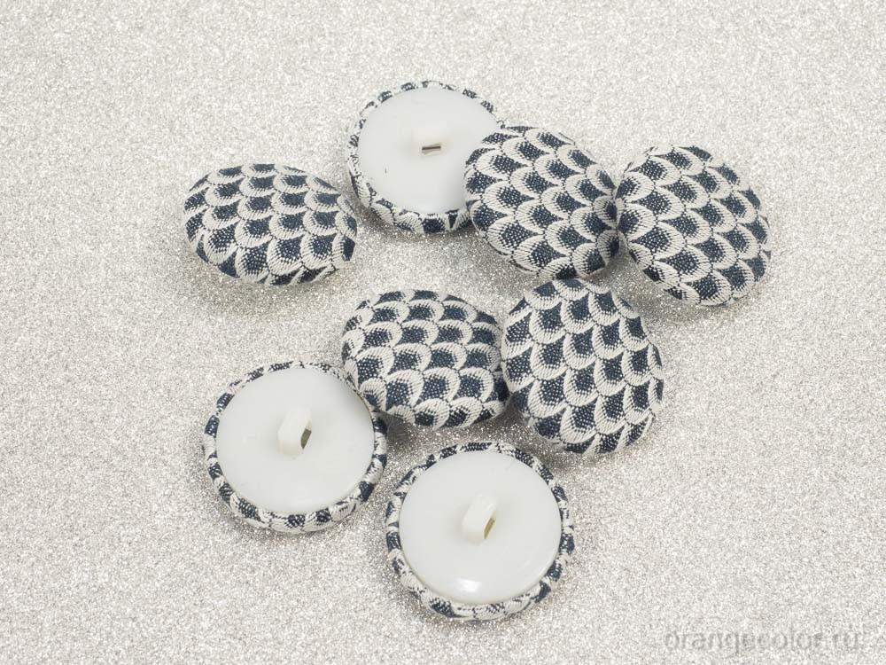 Кликните для увеличения изображения Жаккардовая пуговица ПУ1691-01-23