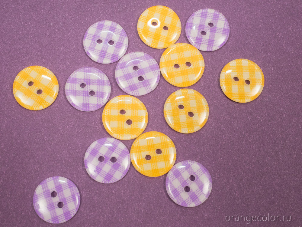 Кликните для увеличения изображения Пуговица в клетку ПУ1700-01-13