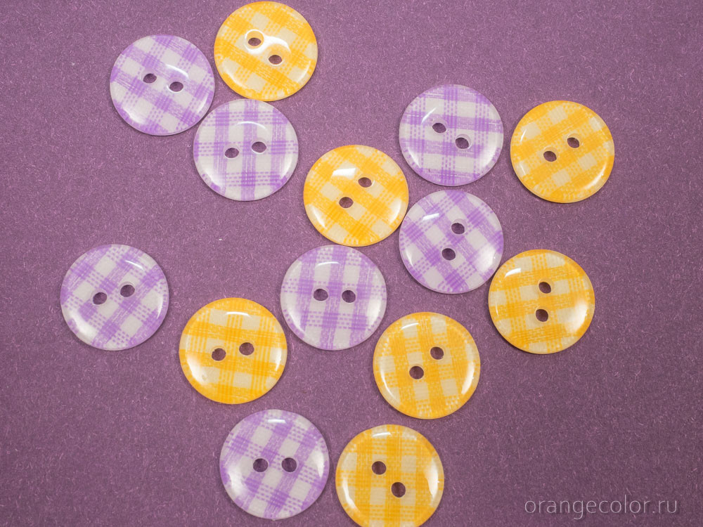 Пуговица в клетку ПУ1700-03-13