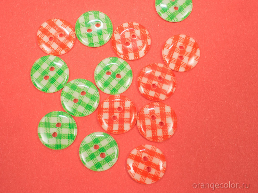 Кликните для увеличения изображения Пуговица в клетку ПУ1700-04-13