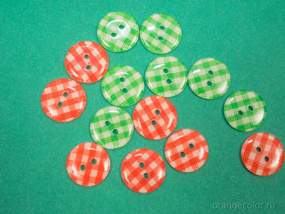 Кликните для увеличения изображения Пуговица в клетку ПУ1700-04-13