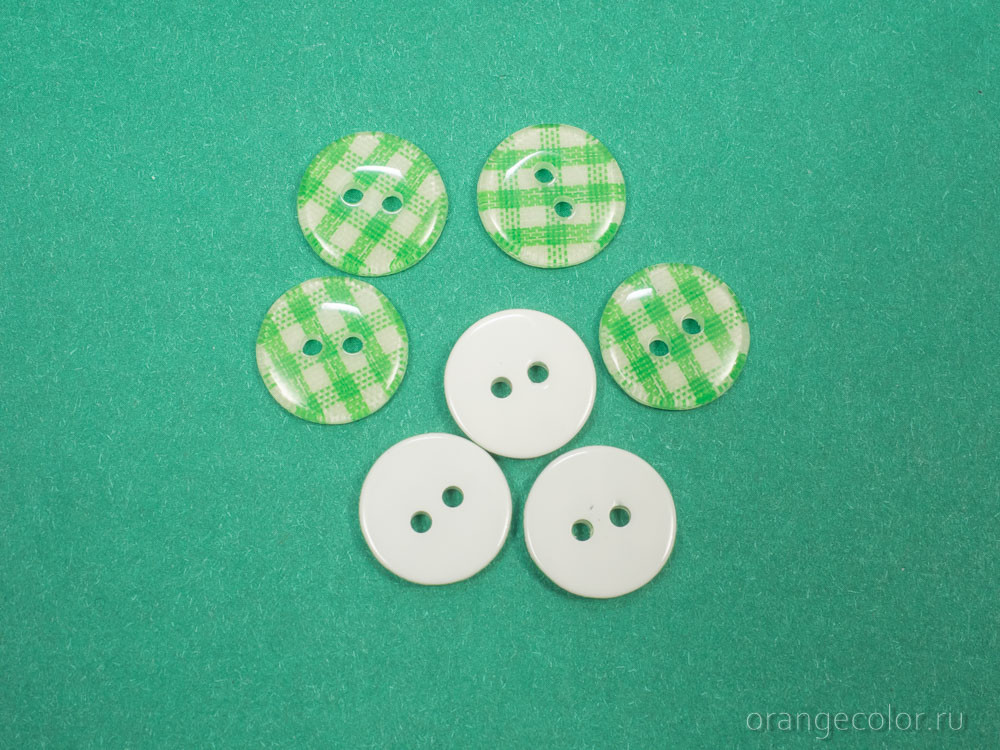 Кликните для увеличения изображения Пуговица в клетку ПУ1700-05-13