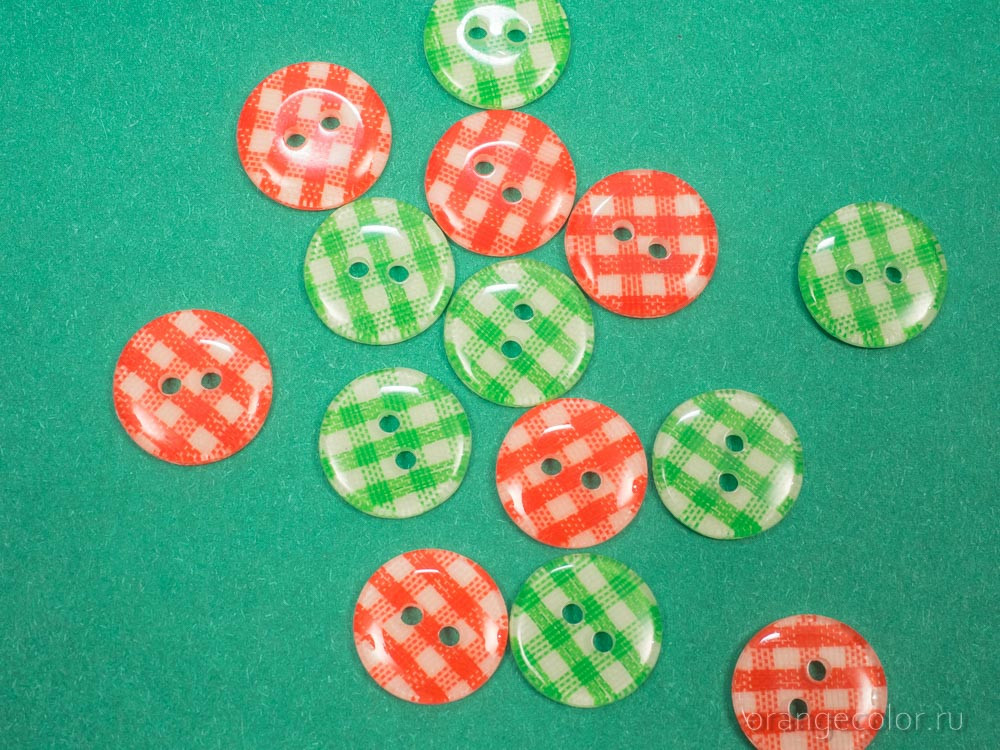 Кликните для увеличения изображения Пуговица в клетку ПУ1700-05-13