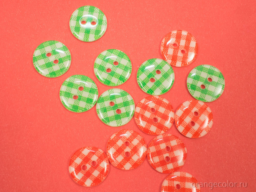 Кликните для увеличения изображения Пуговица в клетку ПУ1700-05-13