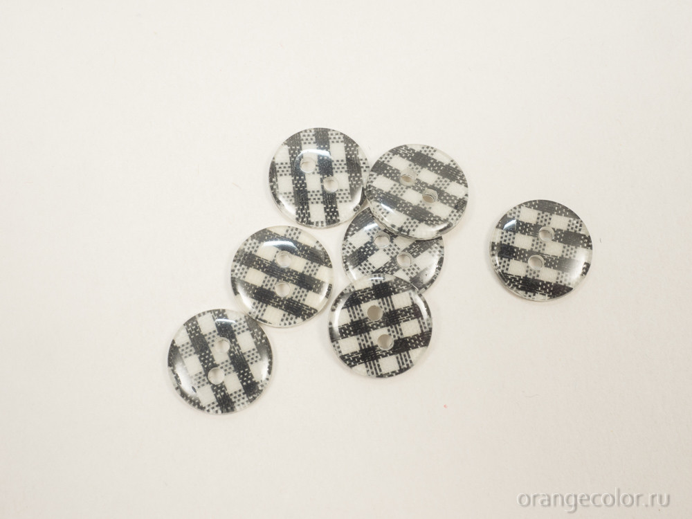 Пуговица в клетку ПУ1700-06-13
