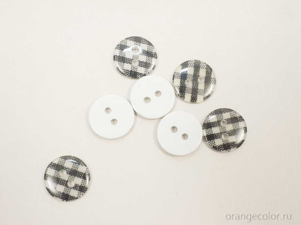 Пуговица в клетку ПУ1700-06-13