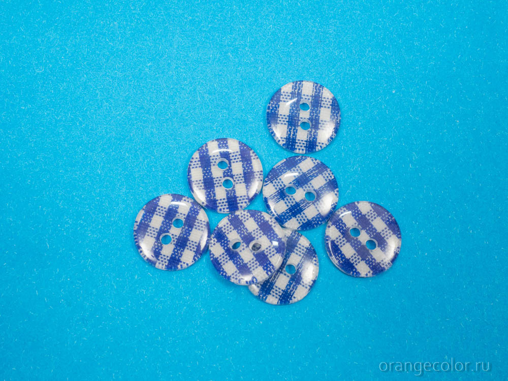 Пуговица в клетку ПУ1700-07-13