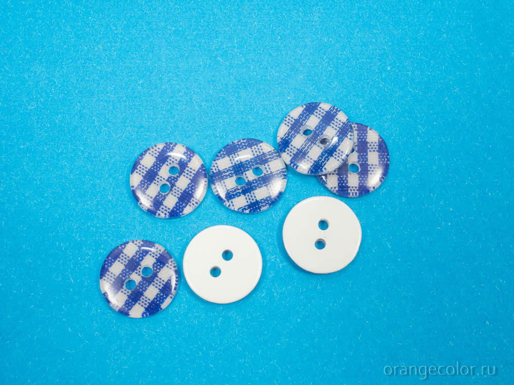 Пуговица в клетку ПУ1700-07-13