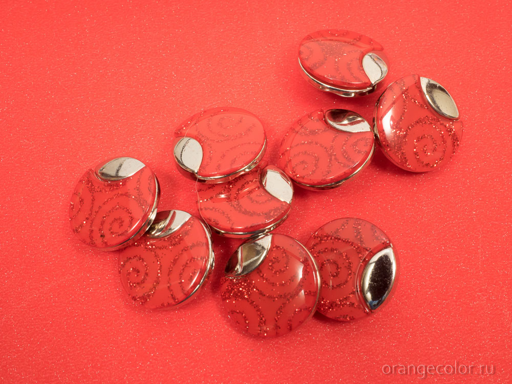 Кликните для увеличения изображения Пуговица с узором ПУ1706-01-18