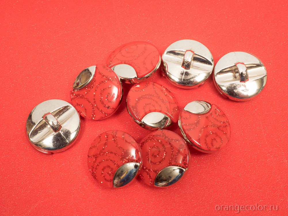 Кликните для увеличения изображения Пуговица с узором ПУ1706-01-18