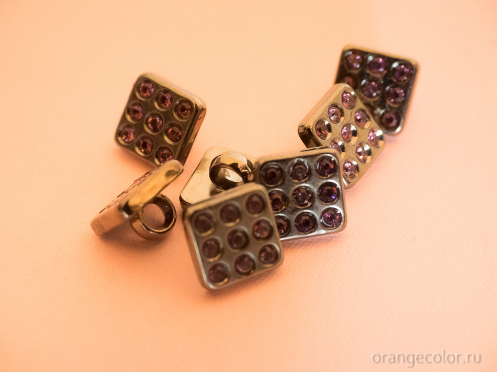 Пуговица Девять аметистов ПУ1708-01-10