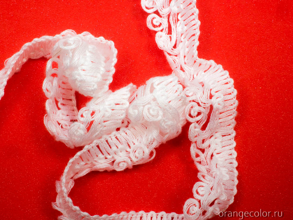 Кликните для увеличения изображения Кружевная тесьма с завитками 03406ТД-02