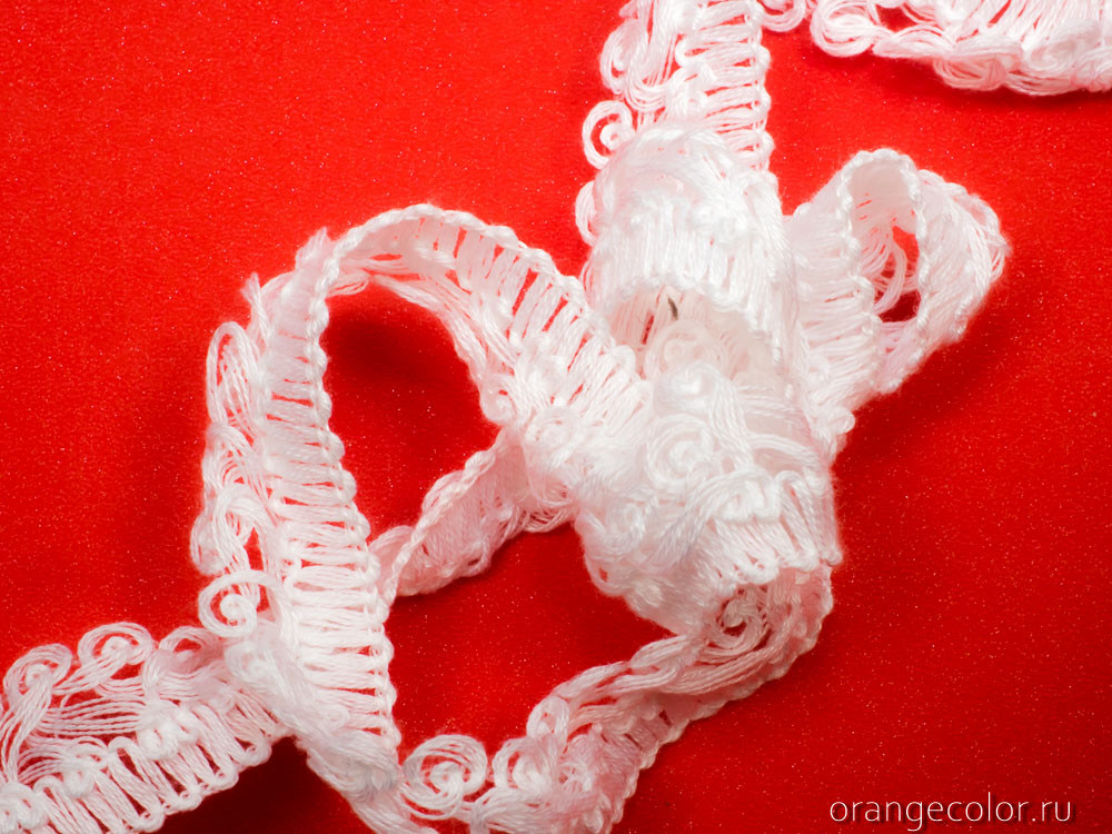 Кликните для увеличения изображения Кружевная тесьма с завитками 03406ТД-02