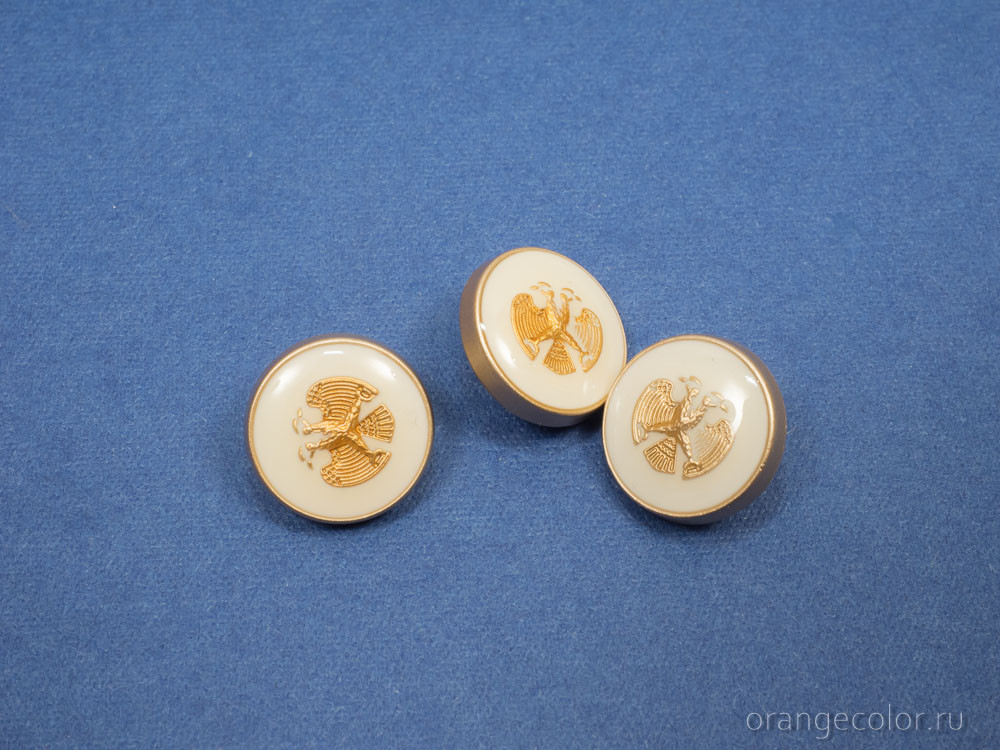 Кликните для увеличения изображения Пуговица с гербом ПУ1723-01-15