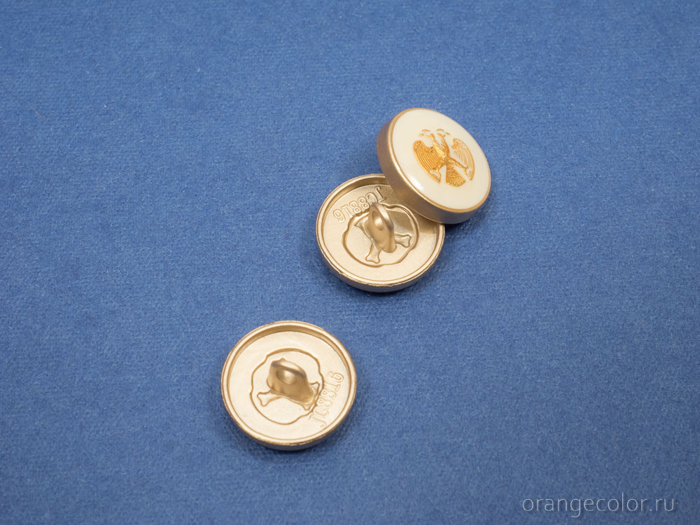 Кликните для увеличения изображения Пуговица с гербом ПУ1723-01-15