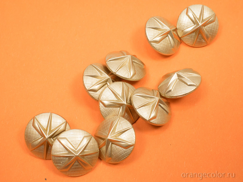 Кликните для увеличения изображения Пуговица со звездой ПУ1725-01-15