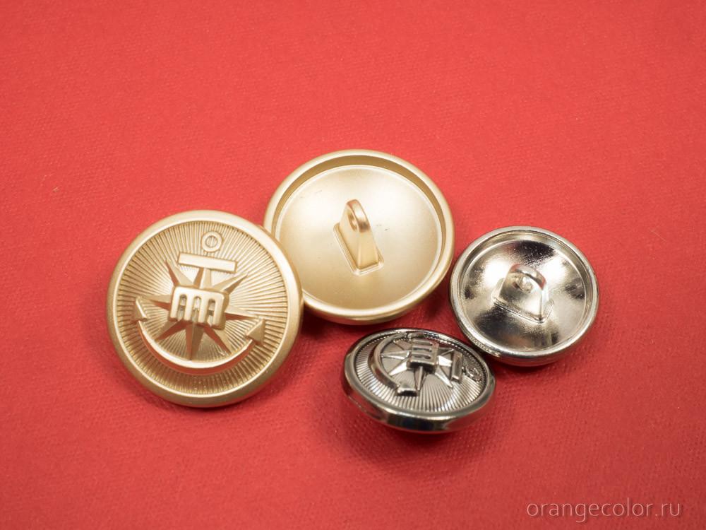 Кликните для увеличения изображения Пуговица металлическая ПУ1726-01-00