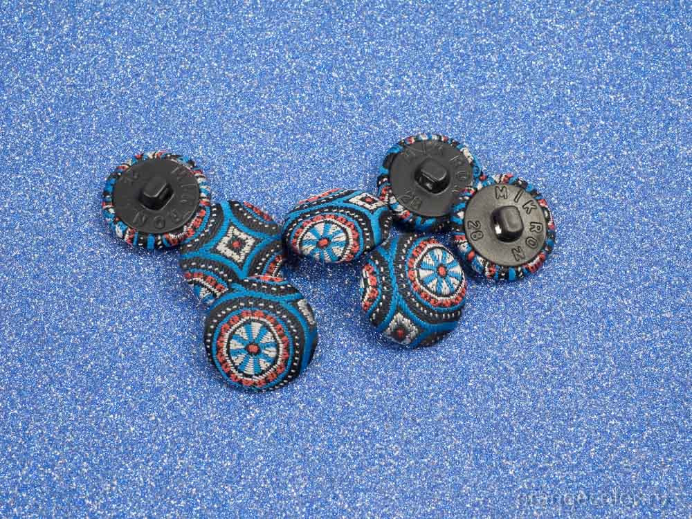 Кликните для увеличения изображения Жаккардовая пуговица ПУ1733-01-18