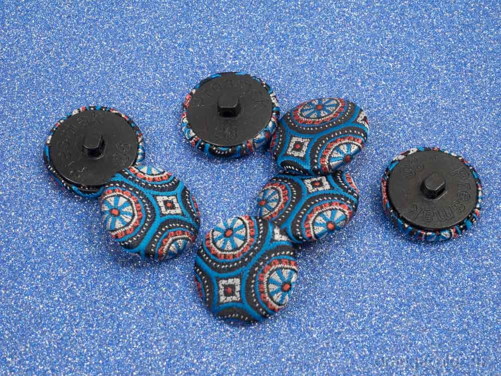 Кликните для увеличения изображения Жаккардовая пуговица ПУ1733-01-23