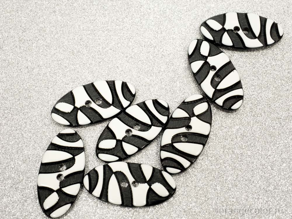 Кликните для увеличения изображения Пуговица-зебра ПУ1743-01-28