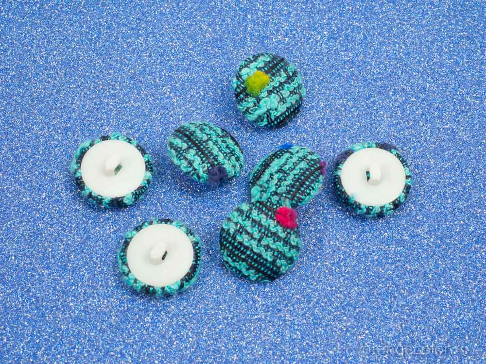 Кликните для увеличения изображения Пуговица из буклированной ткани ПУ1758-01-18