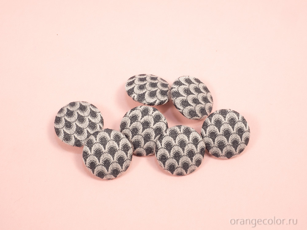 Кликните для увеличения изображения Жаккардовая пуговица ПУ1759-01-18