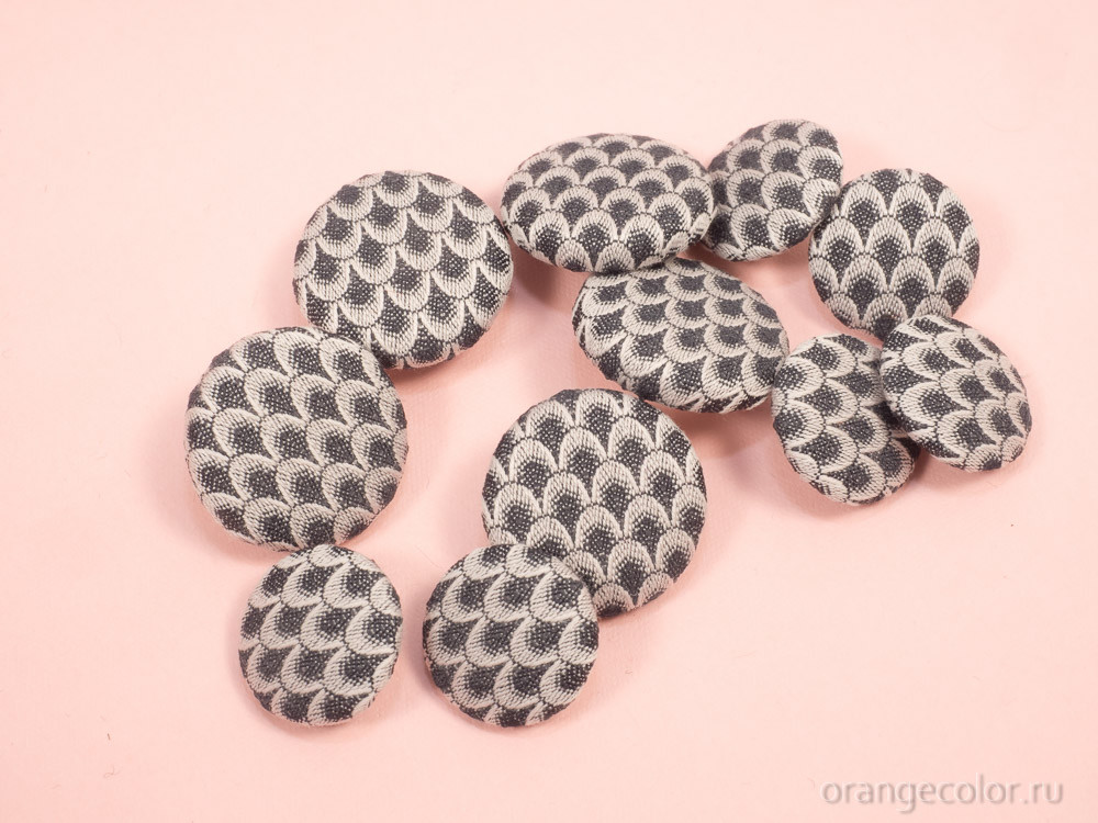 Кликните для увеличения изображения Жаккардовая пуговица ПУ1759-01-18