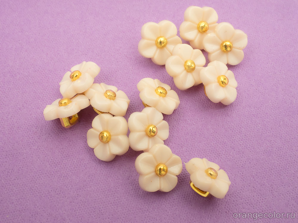 Кликните для увеличения изображения Пуговица Цветочек ПУ1773-02-11