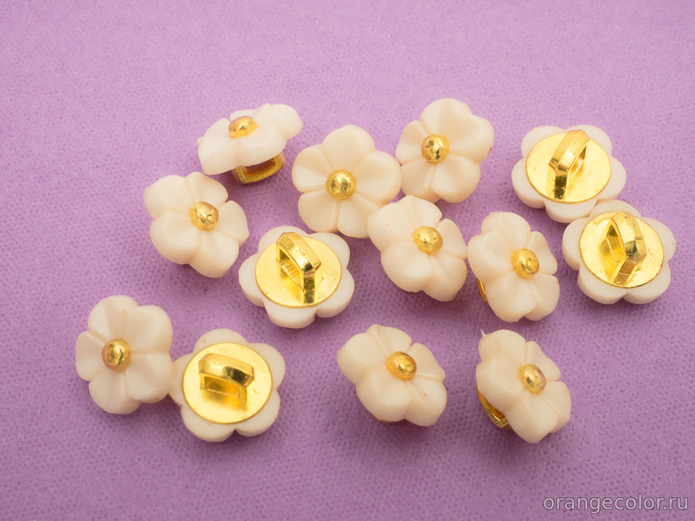 Кликните для увеличения изображения Пуговица Цветочек ПУ1773-02-11