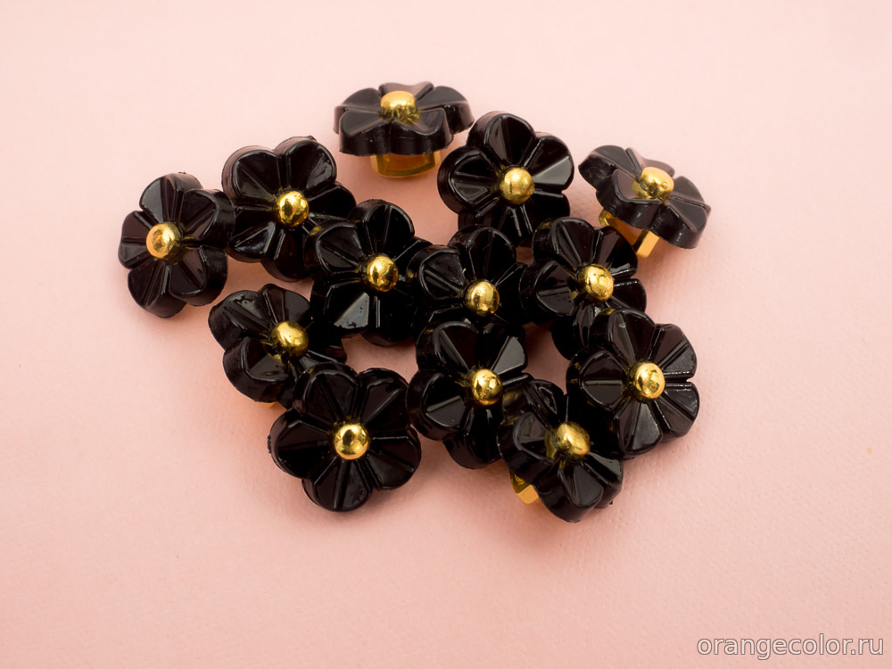 Кликните для увеличения изображения Пуговица Цветочек ПУ1773-03-11