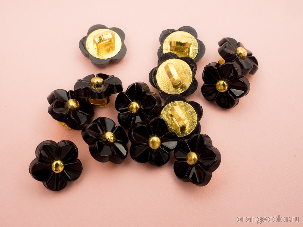 Кликните для увеличения изображения Пуговица Цветочек ПУ1773-03-11