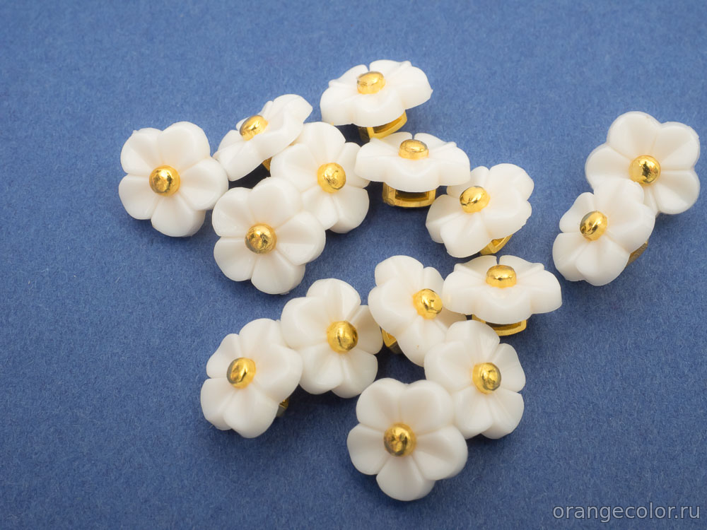 Кликните для увеличения изображения Пуговица Цветочек ПУ1773-04-11