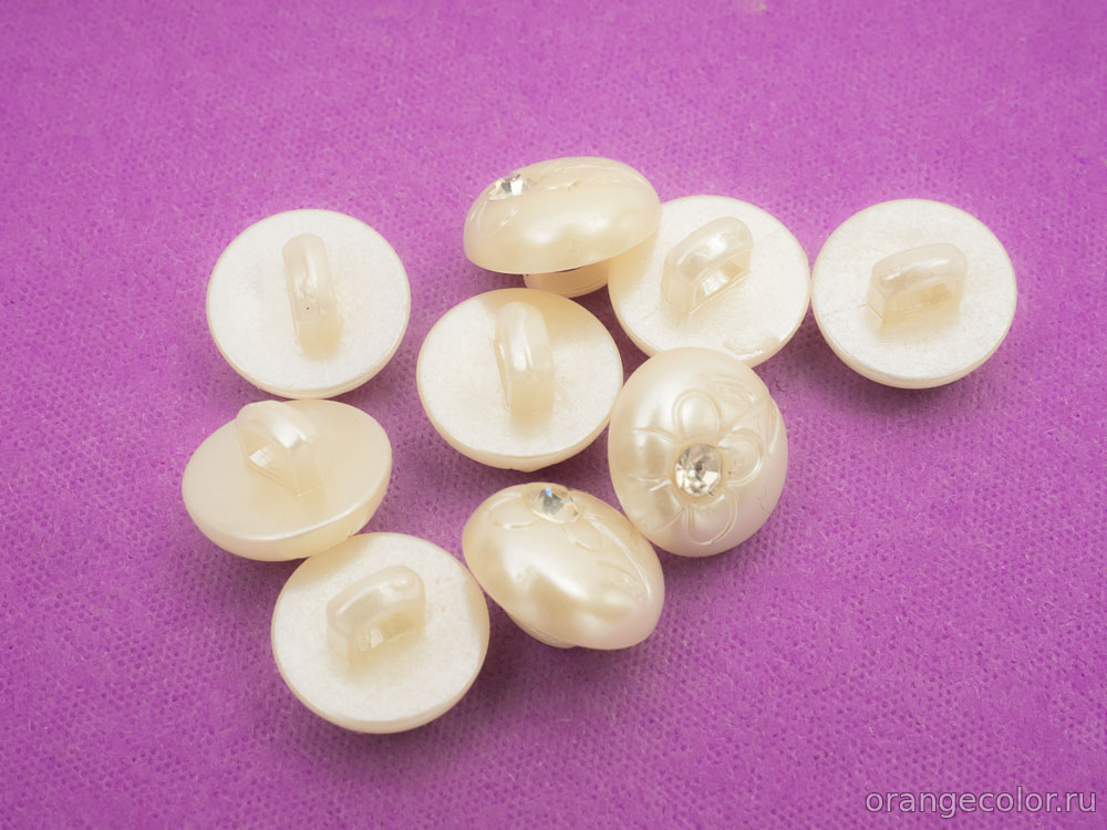 Пуговица с кристаллом ПУ1777-02-13