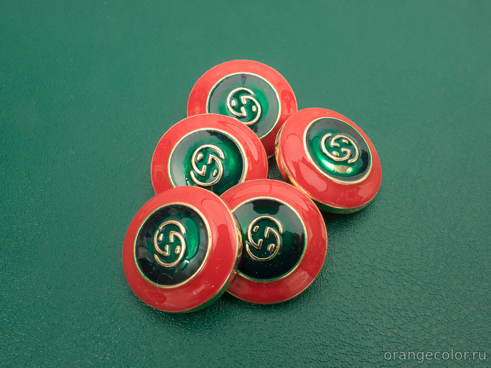 Кликните для увеличения изображения Металлическая пуговица ПУ1783-01-25-3