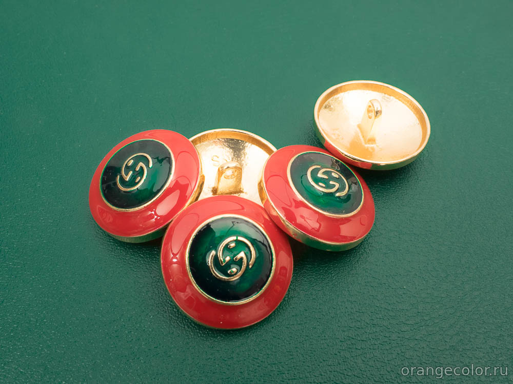 Кликните для увеличения изображения Металлическая пуговица ПУ1783-01-25-3