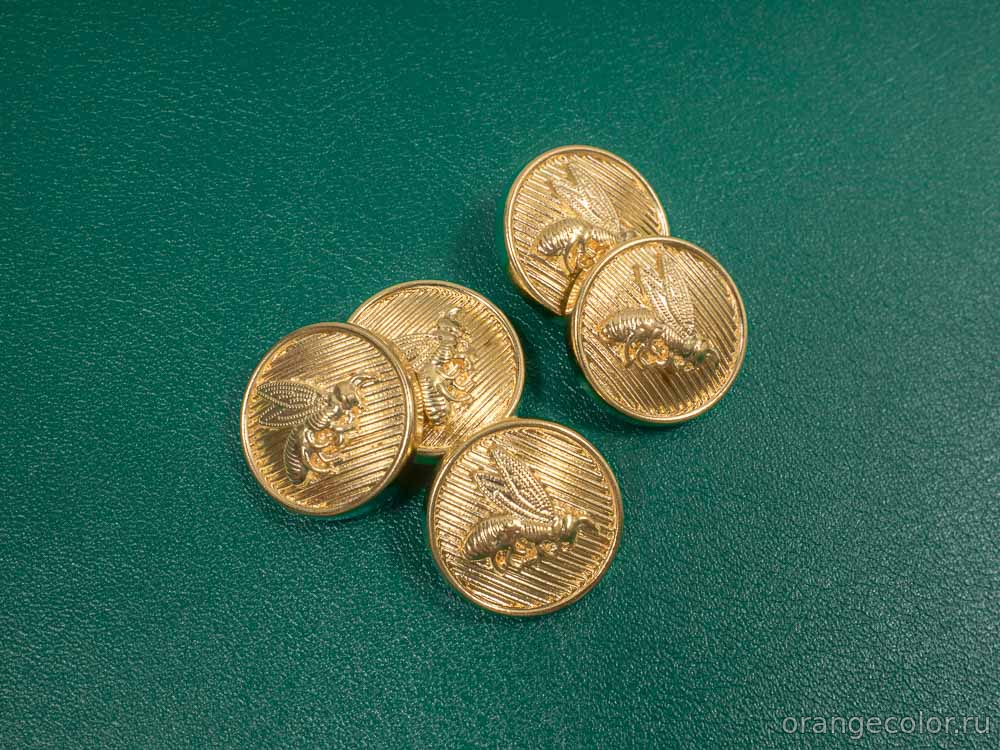 Кликните для увеличения изображения Металлическая пуговица ПУ1807-01-23