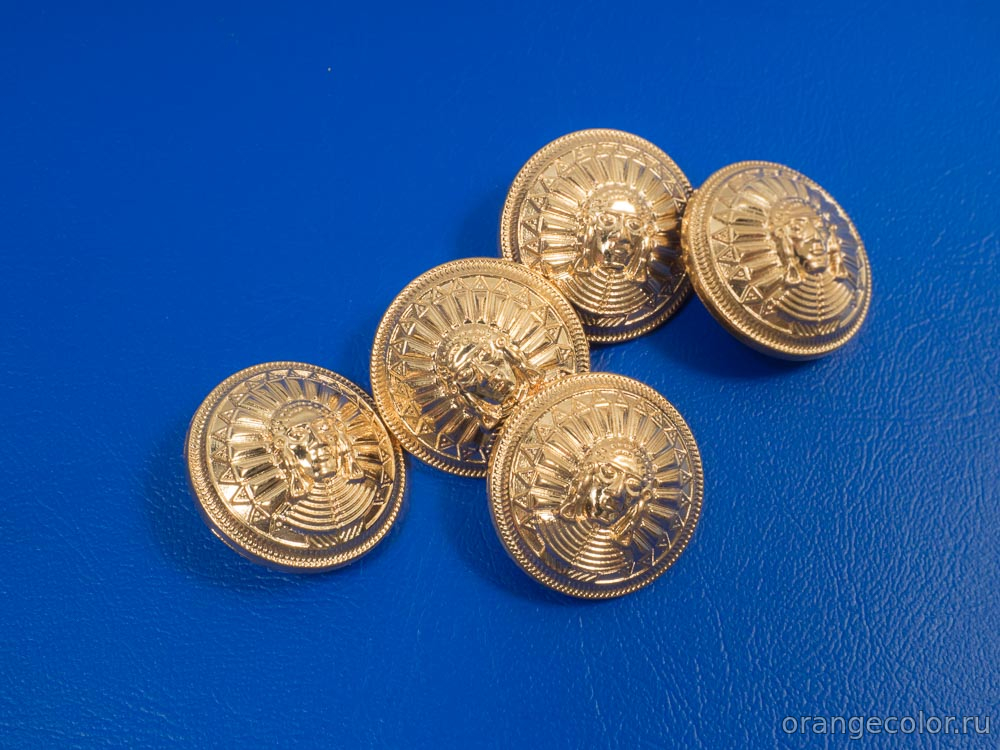 Кликните для увеличения изображения Металлическая пуговица ПУ1809-01-23