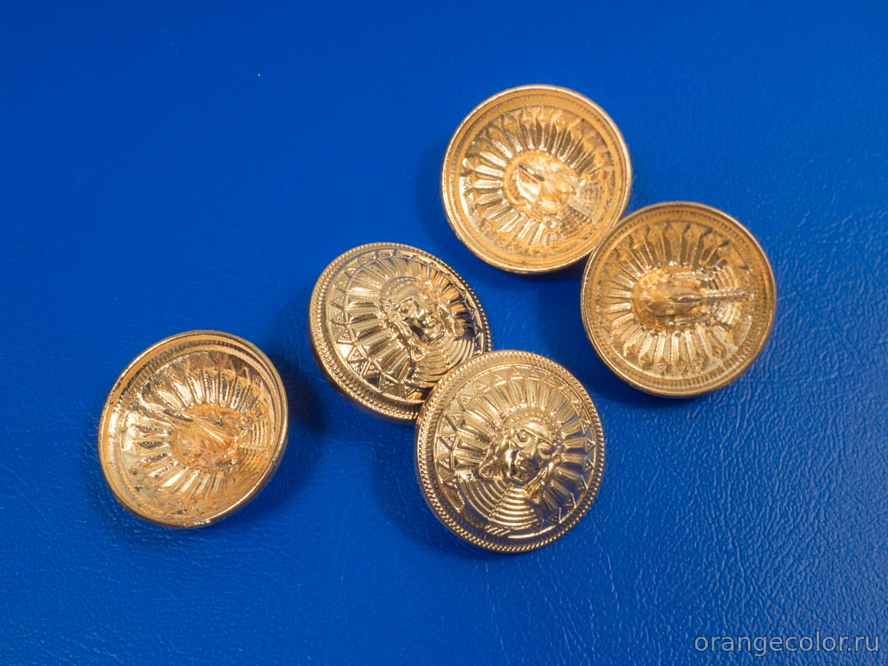 Кликните для увеличения изображения Металлическая пуговица ПУ1809-01-23