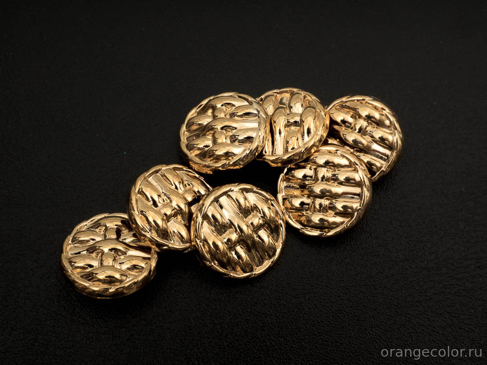 Кликните для увеличения изображения Металлическая пуговица ПУ1810-01-23-3