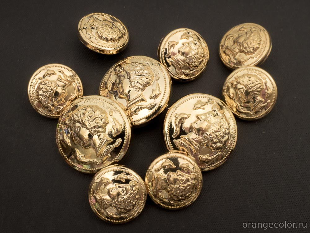 Кликните для увеличения изображения Пуговица под монету ПУ1813-01-18