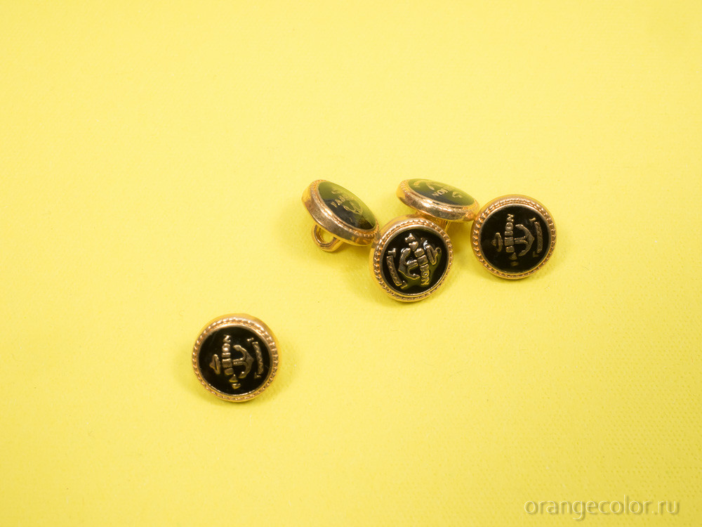 Кликните для увеличения изображения Пуговица с якорем ПУ1821-01-10