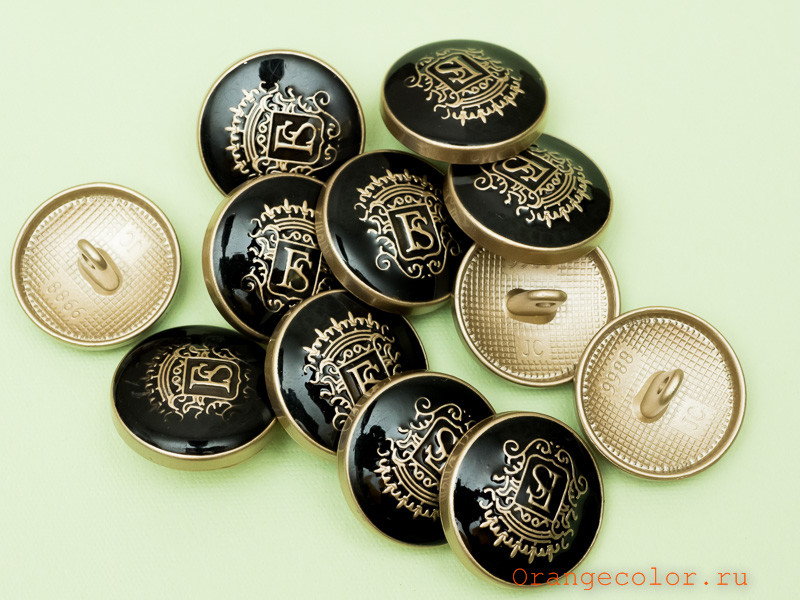 Кликните для увеличения изображения Пуговица с логотипом ПУ1828-01-20