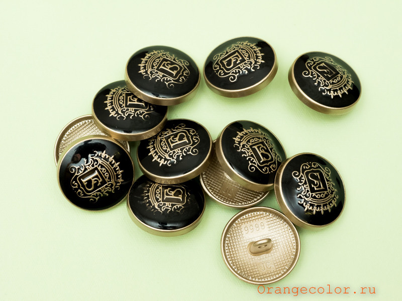 Кликните для увеличения изображения Пуговица с логотипом ПУ1828-01-20