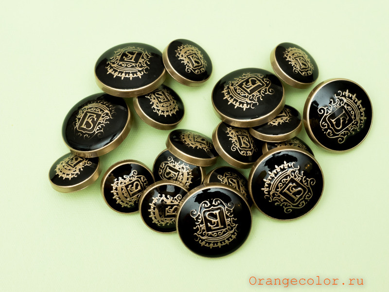 Кликните для увеличения изображения Пуговица с логотипом ПУ1828-01-20