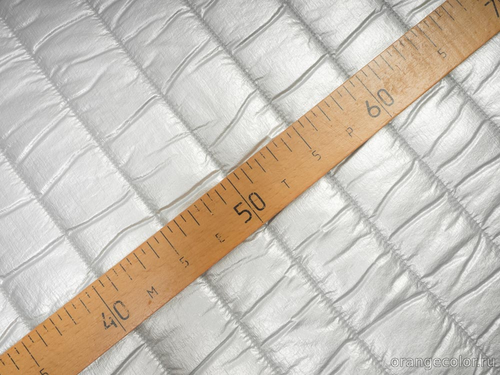 Серебряная стёганая ткань 6836ПЛС